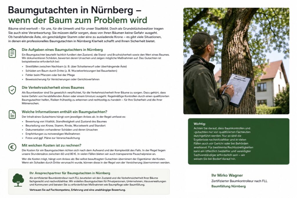 Baumgutachten Nürnberg / Baumfällung Nürnberg